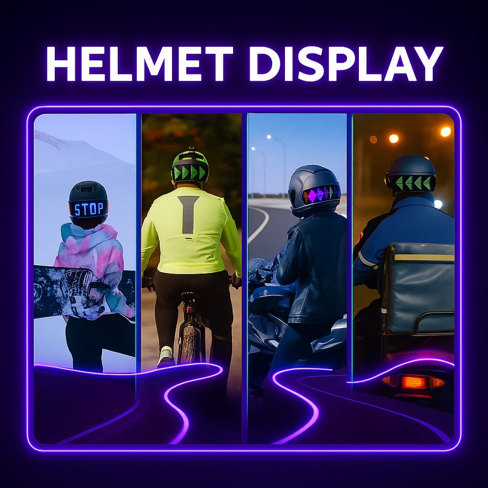 SlopeGlow™ Helmet Lights