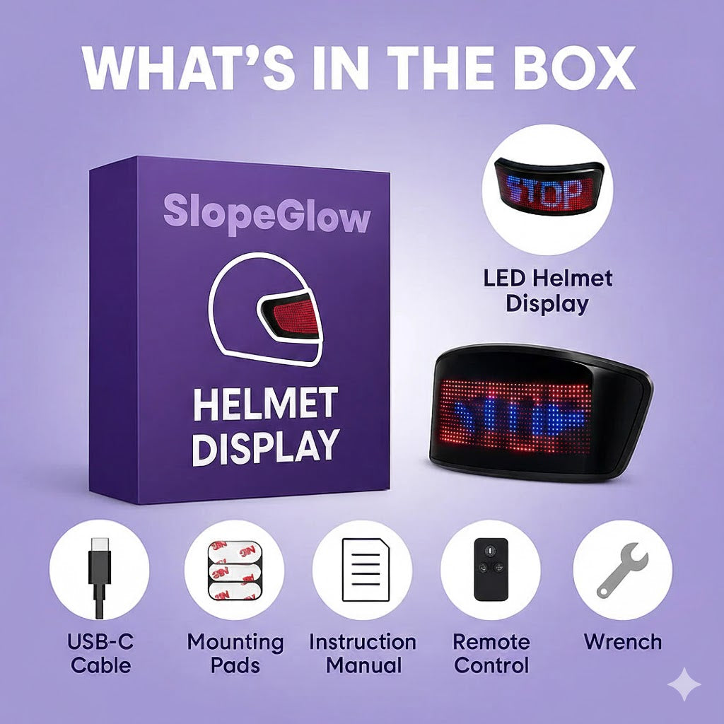 SlopeGlow™ Helmet Lights