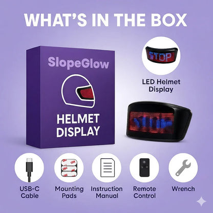 SlopeGlow™ Helmet Lights